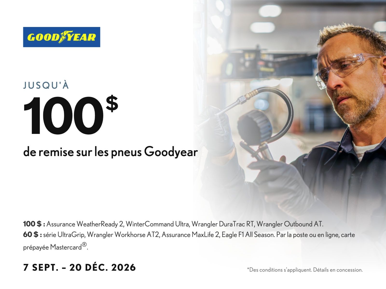 Offre pneus GoodYear