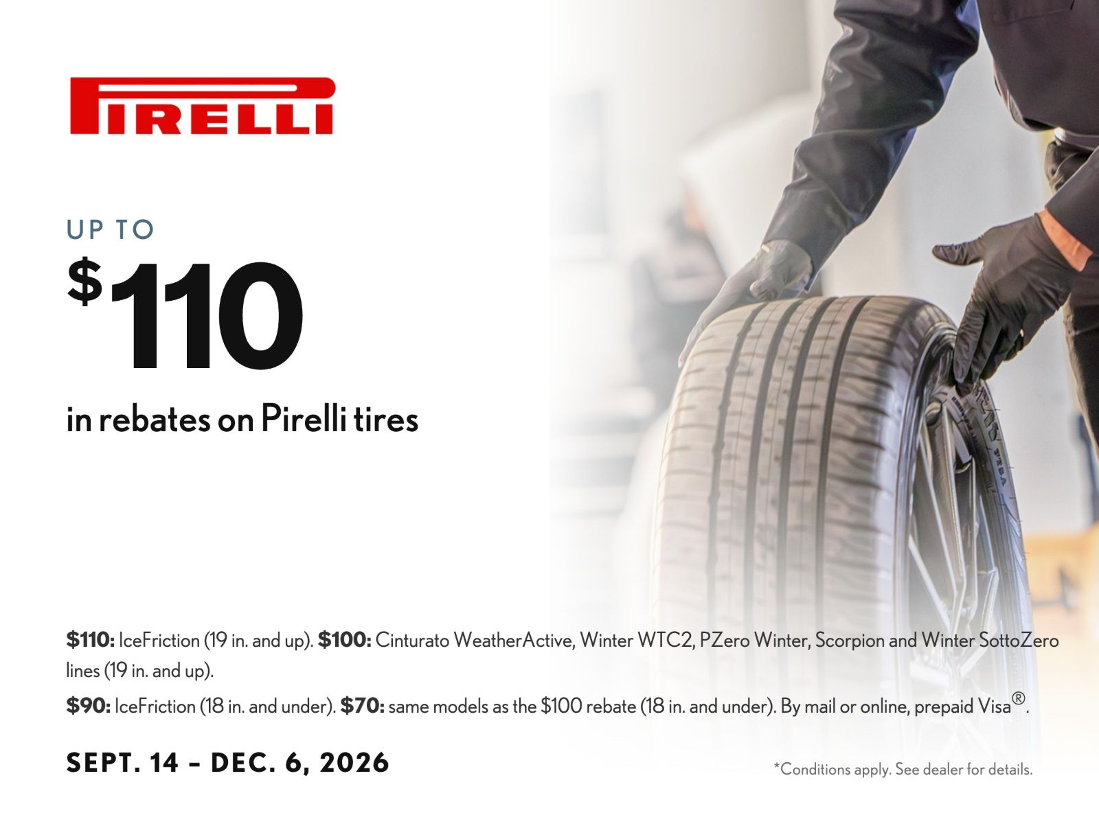 Pirelli Tires Offer