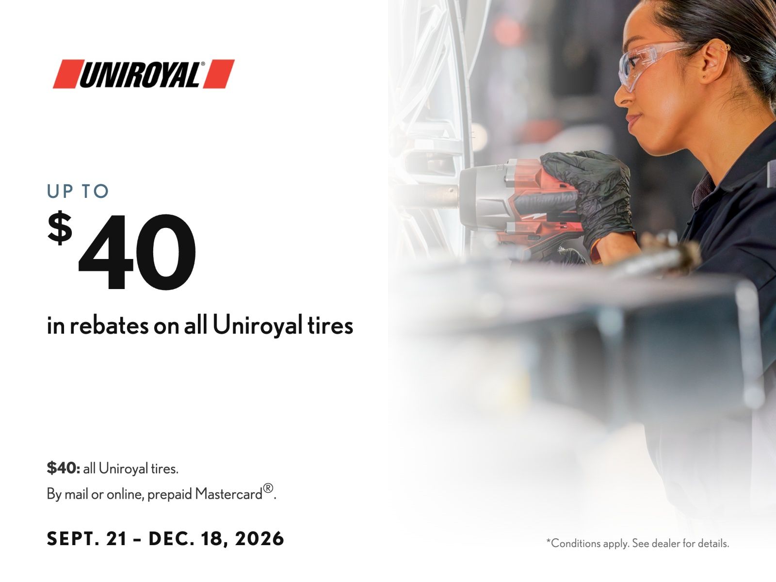 UniRoyal Tires Offer