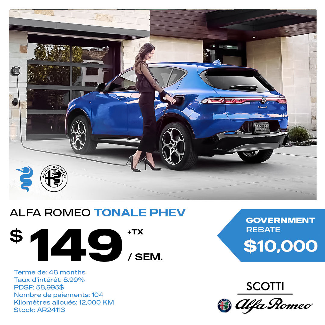 Offre spéciale - Alfa Romeo Tonale PHEV