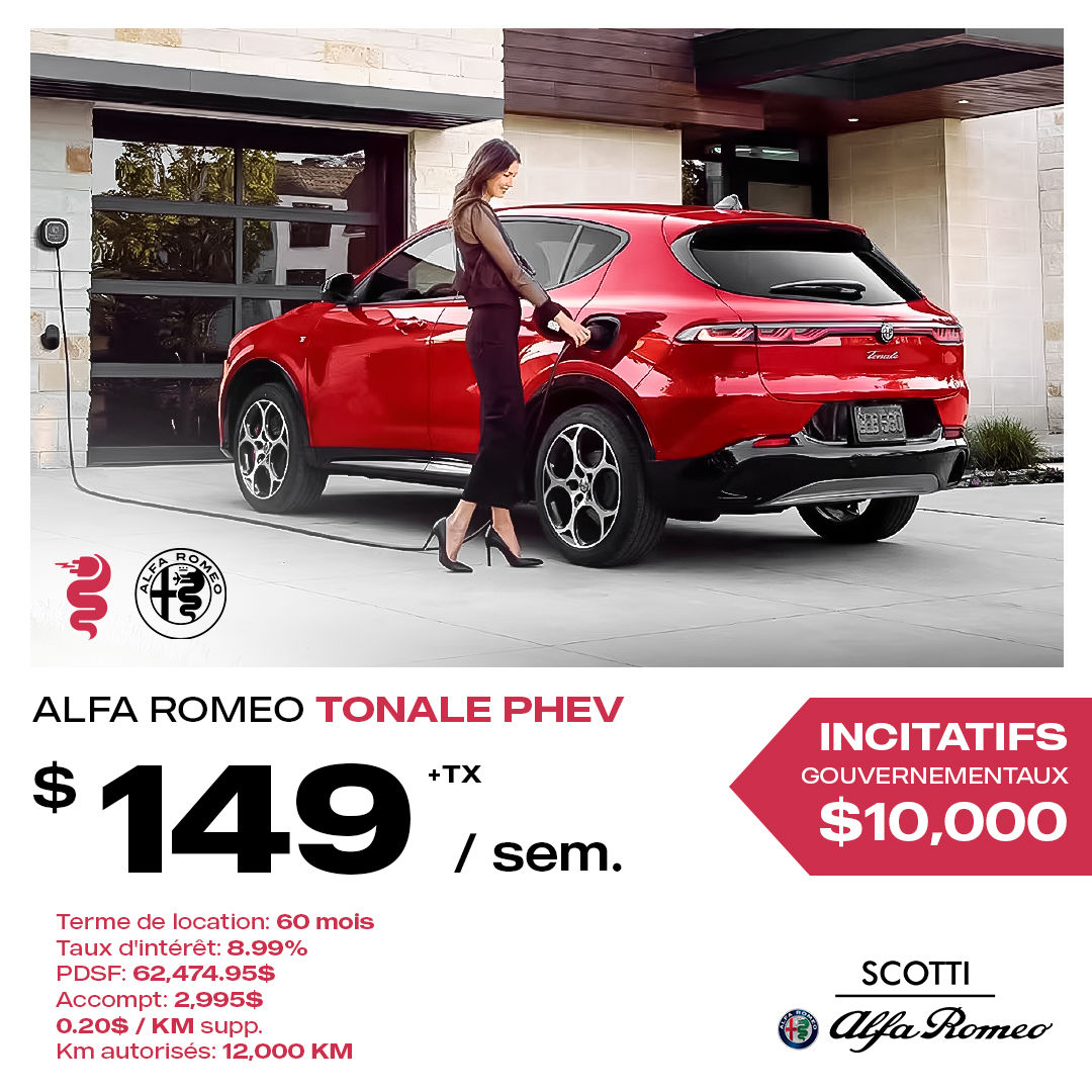Offre spciale - Alfa Romeo Tonale PHEV