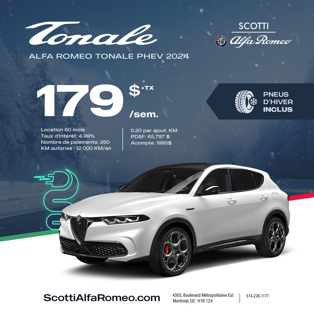 Offre spéciale - Alfa Romeo Tonale PHEV