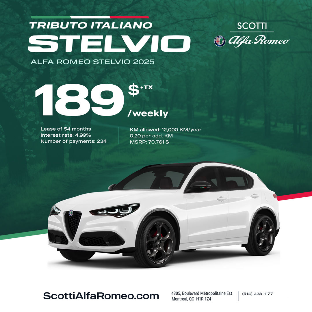 Special offer - 2025 Alfa Romeo Stelvio TRIBUTO