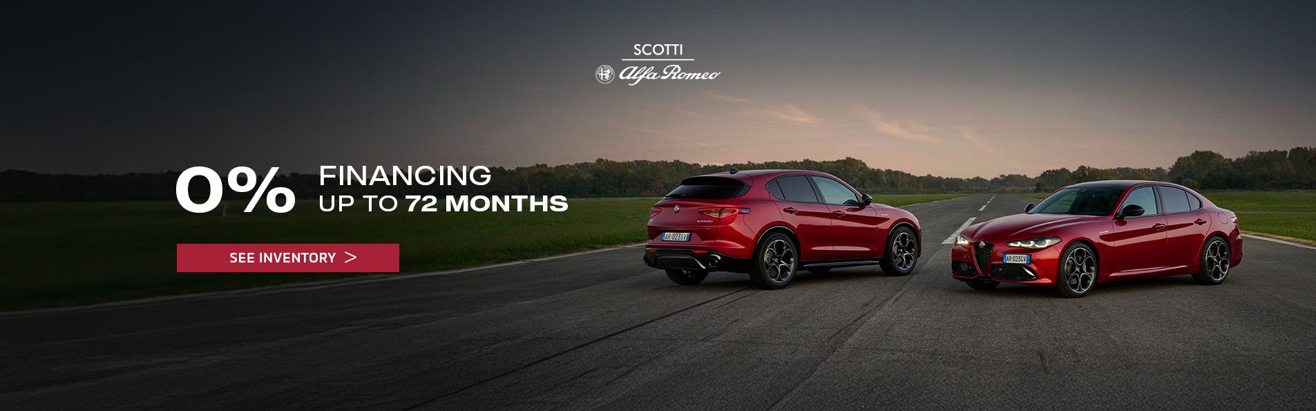 Finance 0% 72 months (banner)