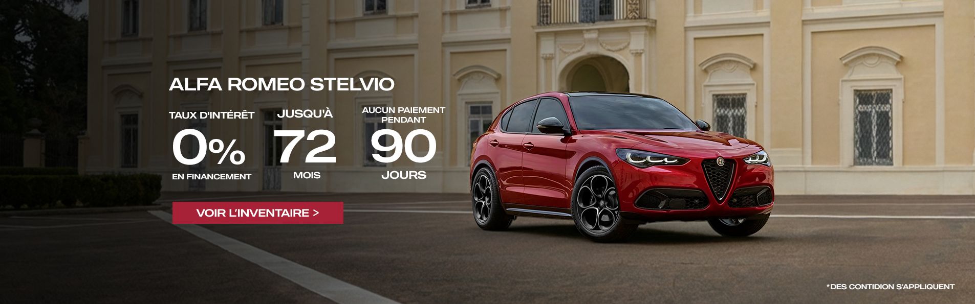Stelvio promotion Janvier 2026