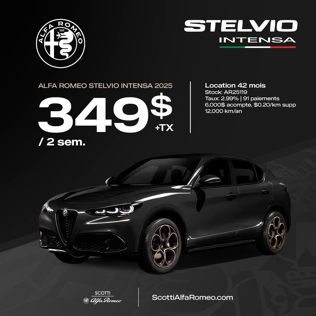 Alfa Romeo Stelvio Intensa - Promotion