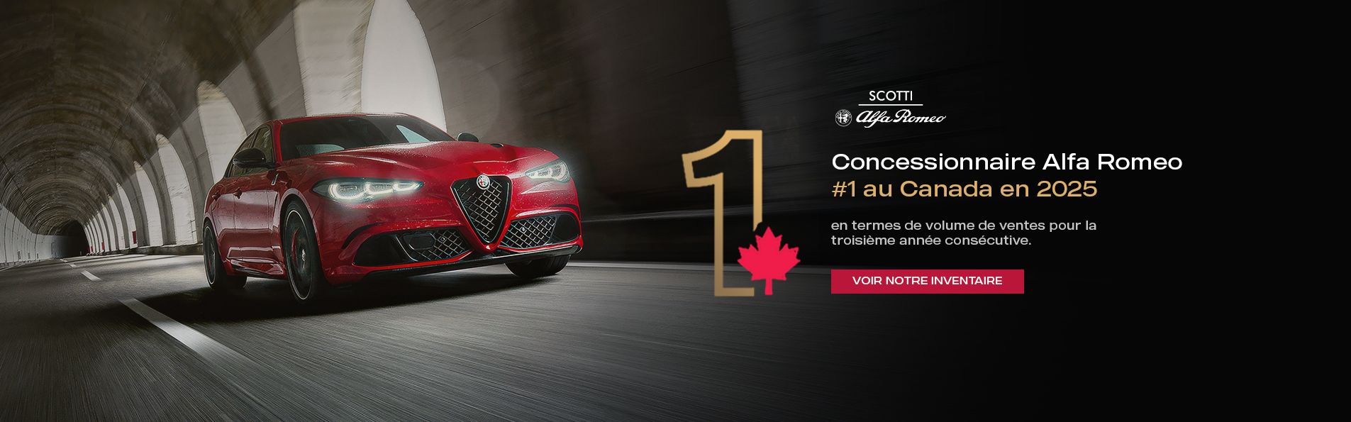 Concessionnaire Alfa Romeo numéro 1 au Canada en 2025