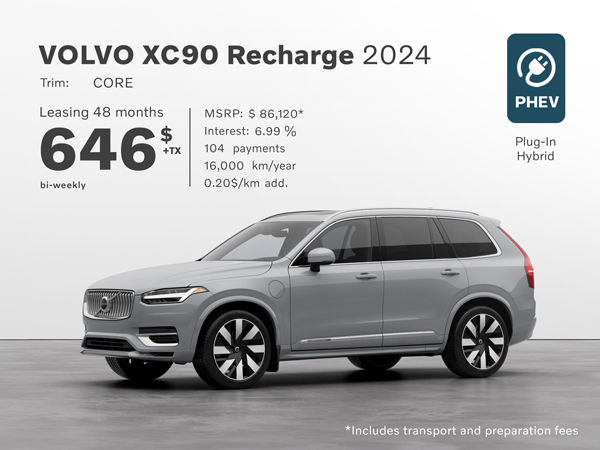 Recharge xc90 deals