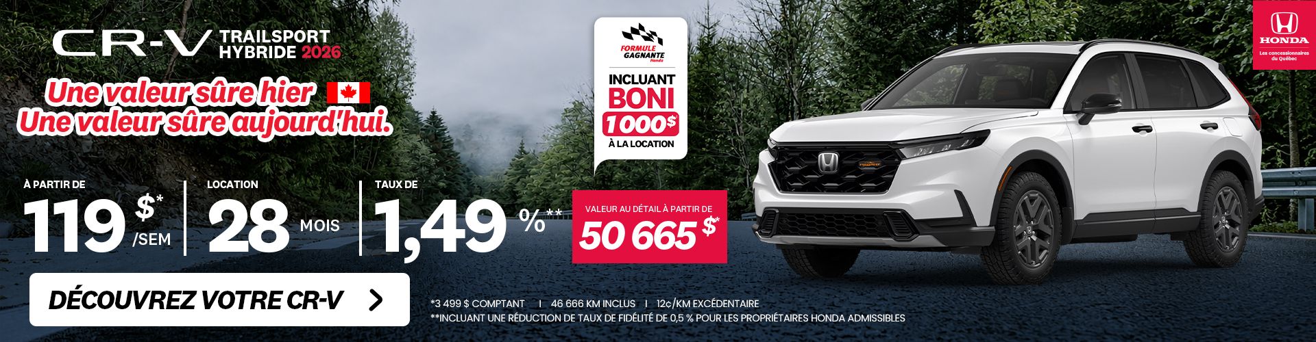 Honda CR-V Trailsport Hybride 2026