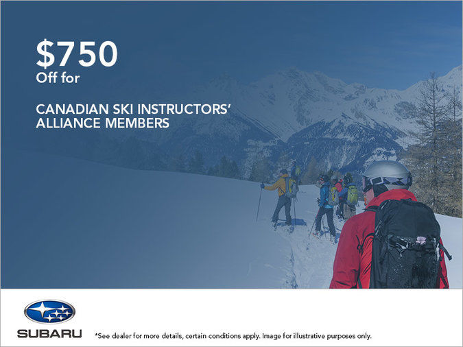 $750 Off for Canadian Ski Instructors’ Alliance Members