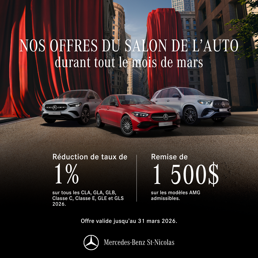Le Salon de l'Auto s'invite chez Mercedes-Benz St-Nicolas !