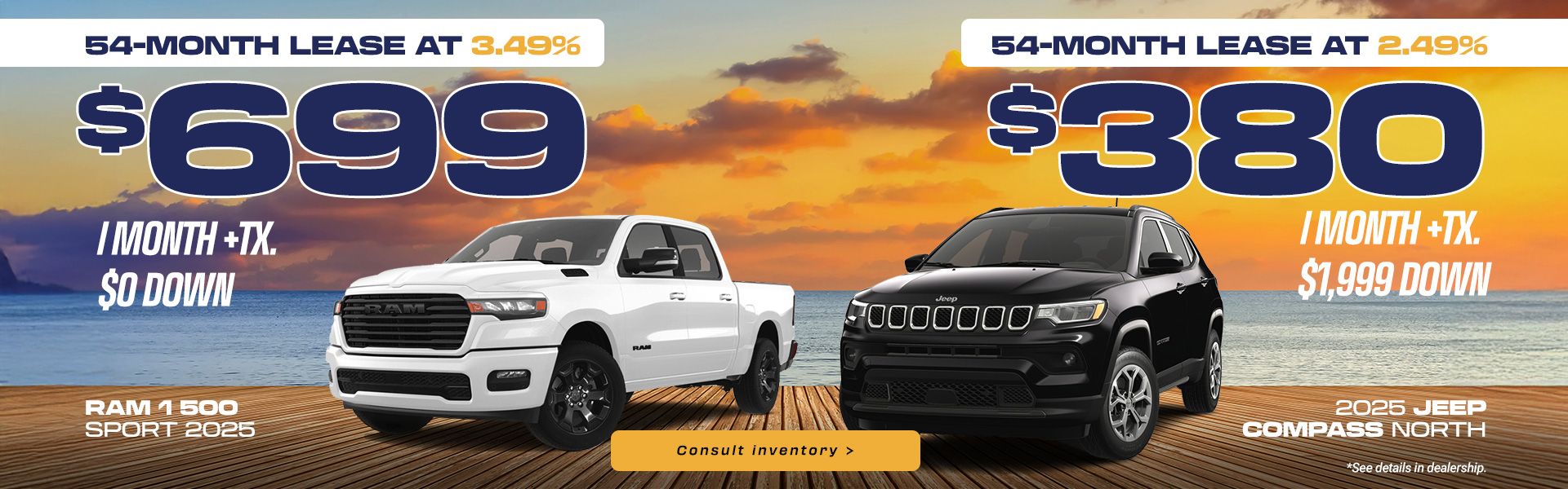 Jeep Compass - RAM 1500