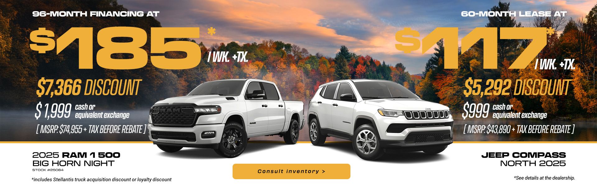 Jeep Compass - RAM 1500