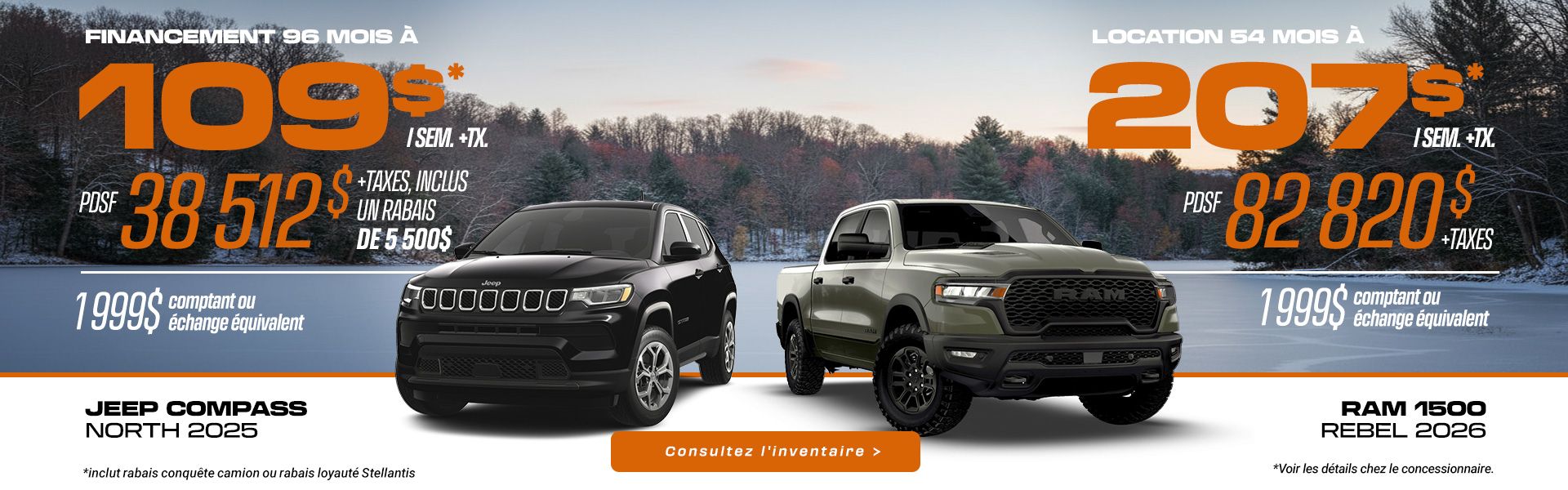 RAM 1500 - Jeep Compass