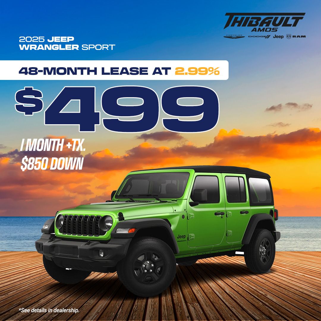 Promotion on the 2025 Jeep Wrangler Sport