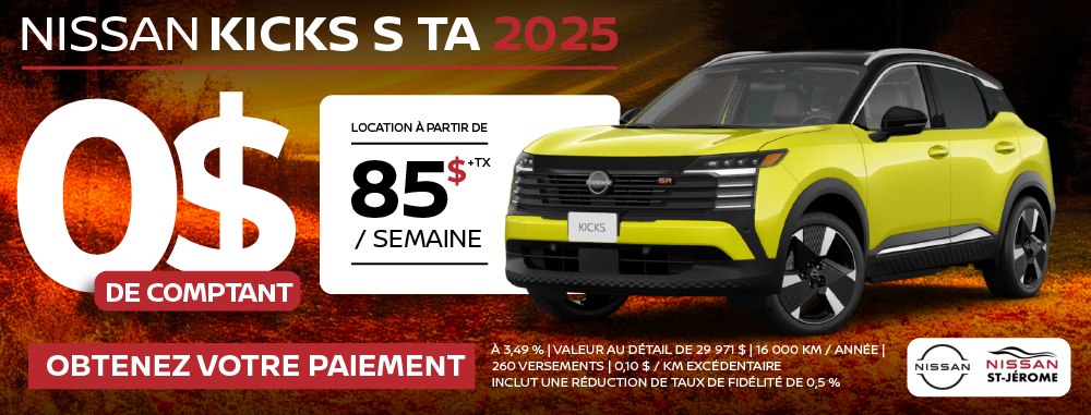 Nissan Kicks S TA 2025
