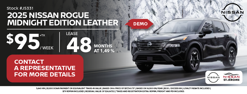 2025 Nissan ROGUE MIDNIGHT EDITION