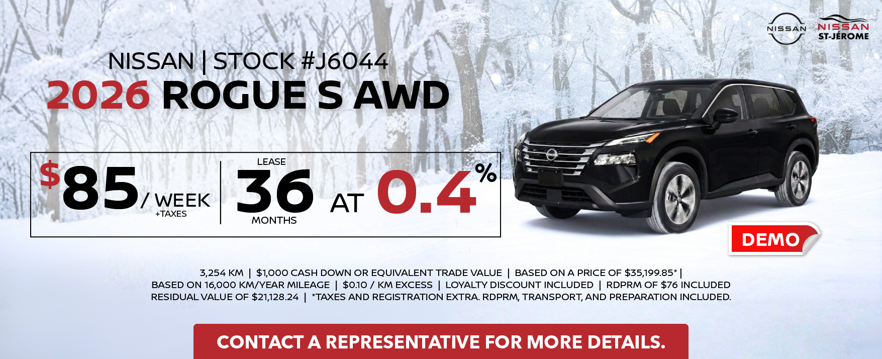 Nissan Rogue S AWD 2026