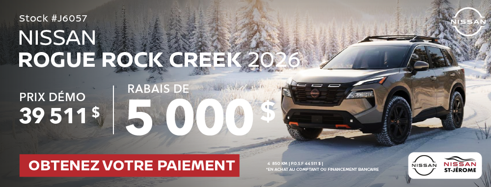 Nissan Rogue Rock Creek 2026 =