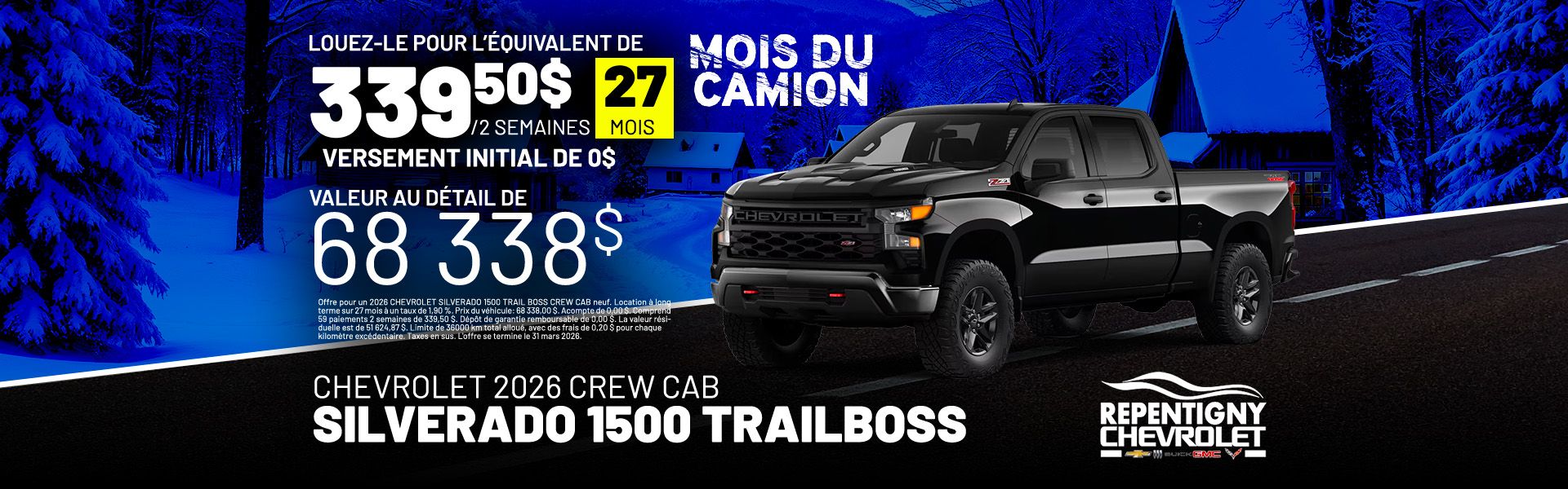 Chevrolet 1500 Silverado Trailboss 2026