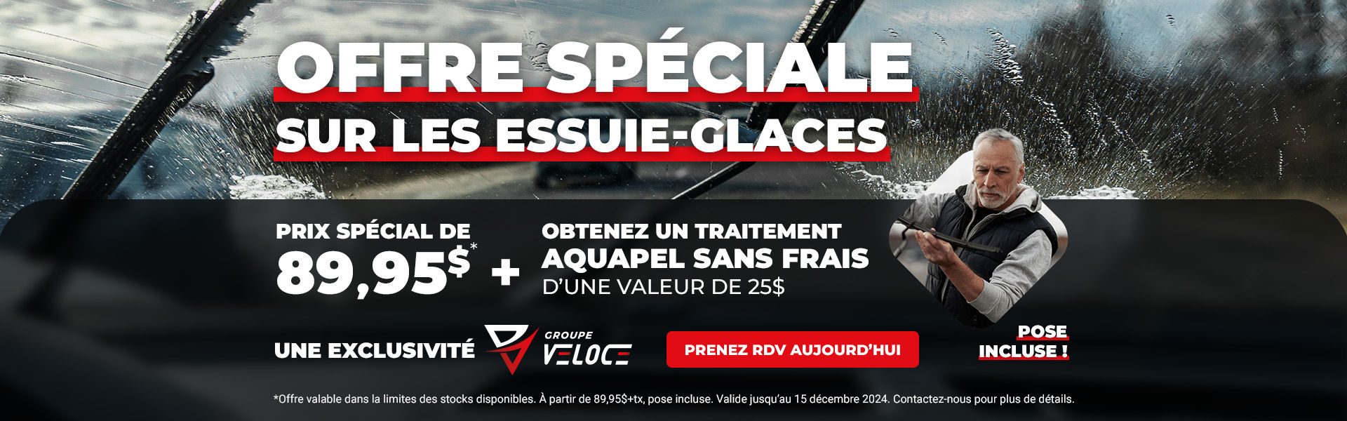 Promo essuie-glaces