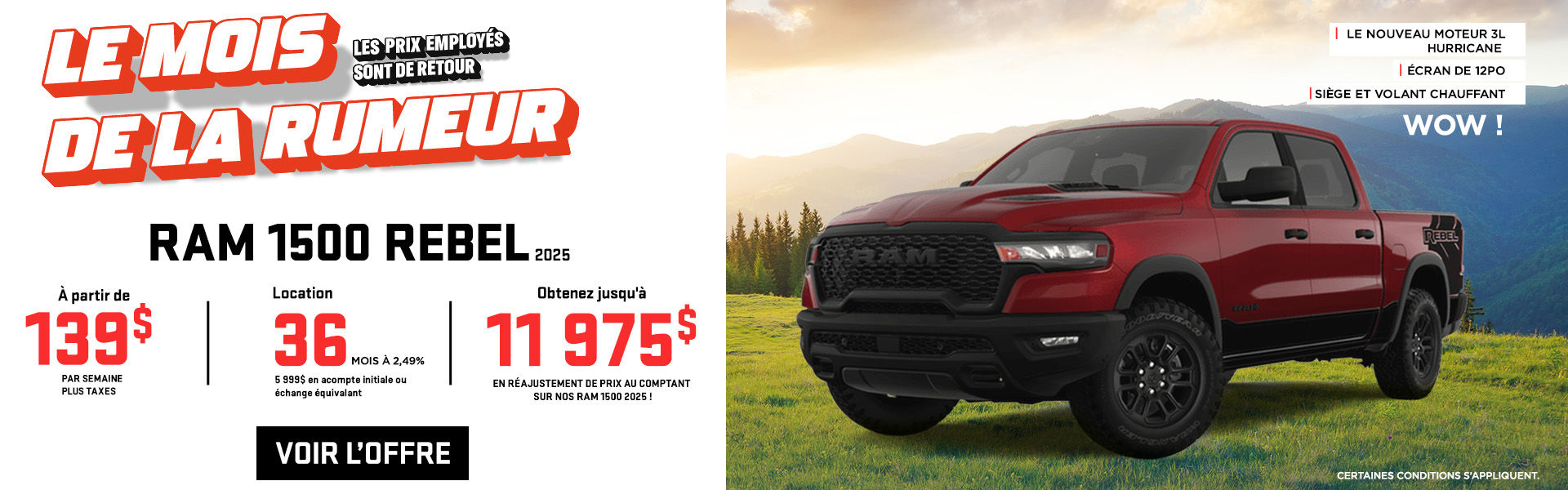 RAM 1500 2025 REBEL