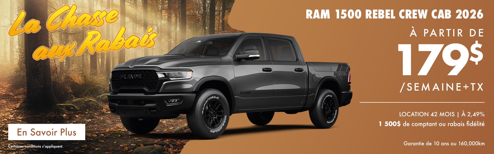 RAM 1500 Rebel Crew cab 2026