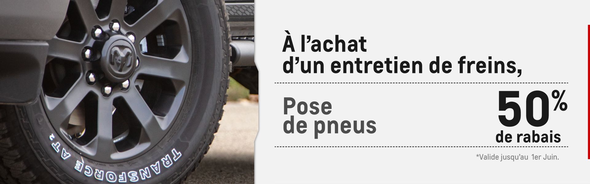 Pose de pneus