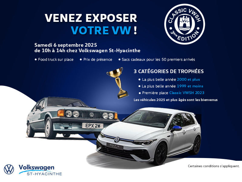 Événement Classic VWSH – Exposez votre Volkswagen avec fierté!