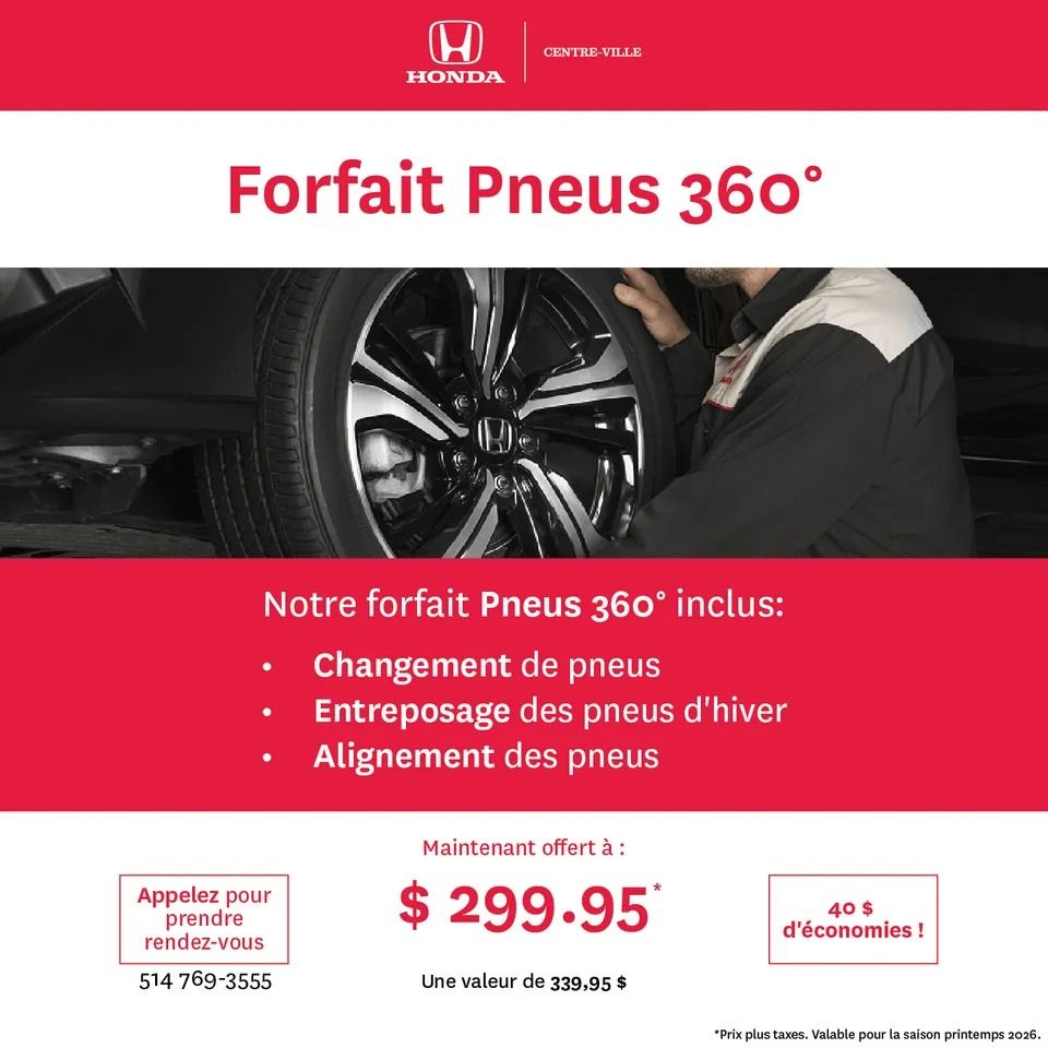 Forfait Pneus 360°