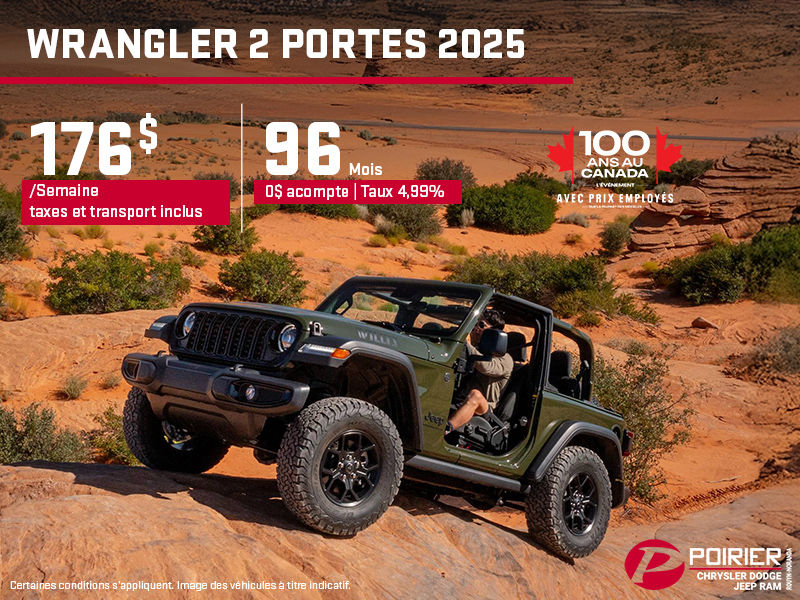 Jeep Wrangler 2 portes 2025