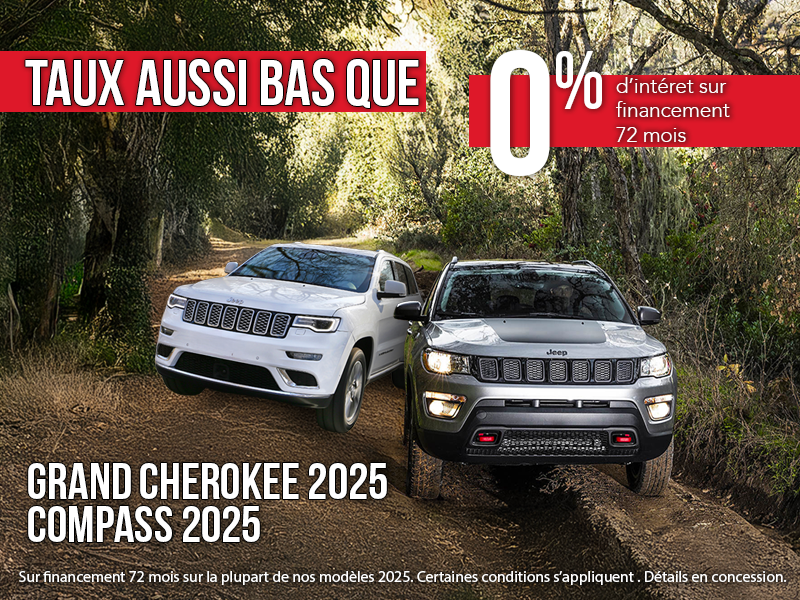 0% sur financement 72 mois!