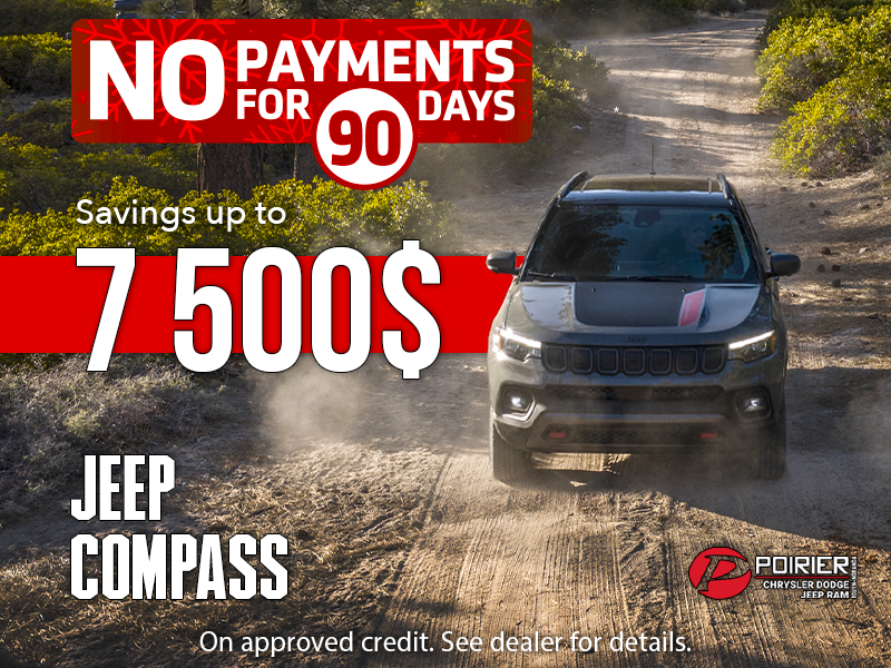 Big savings on our Jeep Compass models!