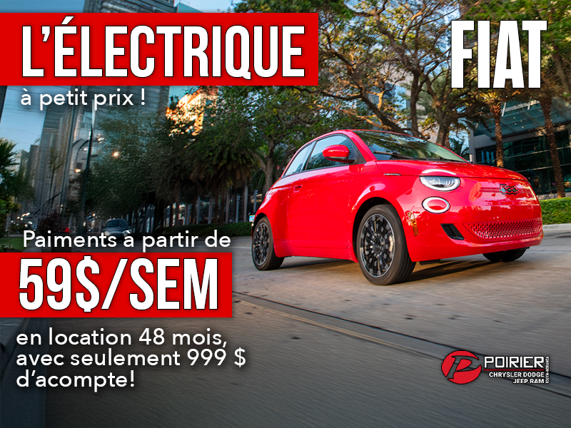 L'électrique à petit prix avec la FIAT!