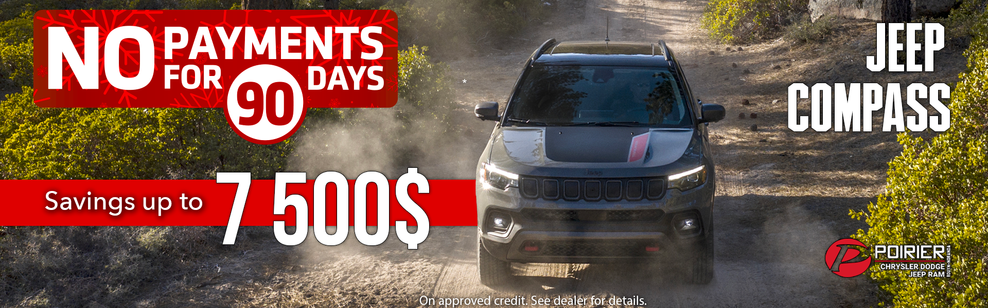 Big savings on our Jeep Compass models!