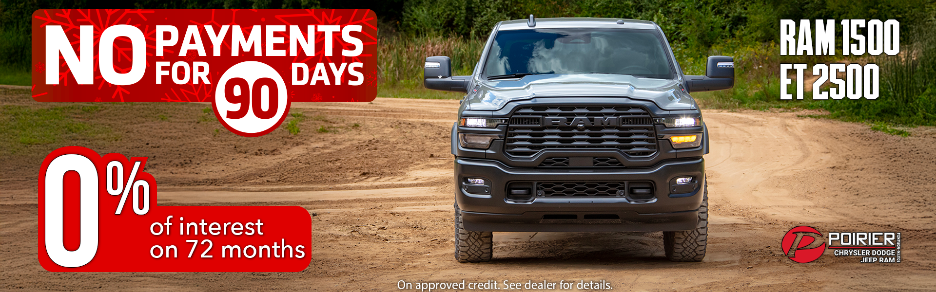 Ram 1500 or Ram 2500? Both with 0% financing for 72 months!