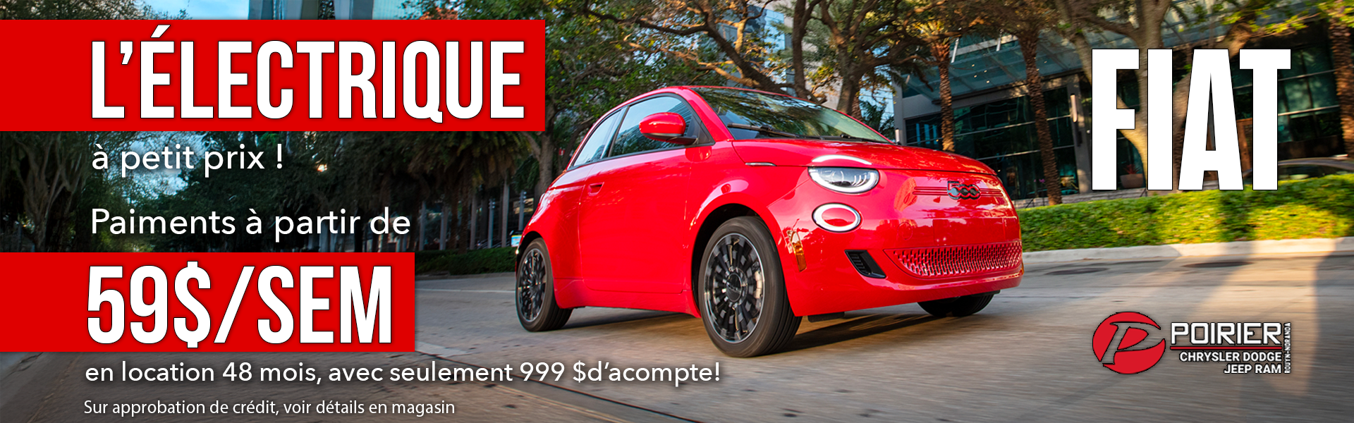 L'électrique à petit prix avec la FIAT!