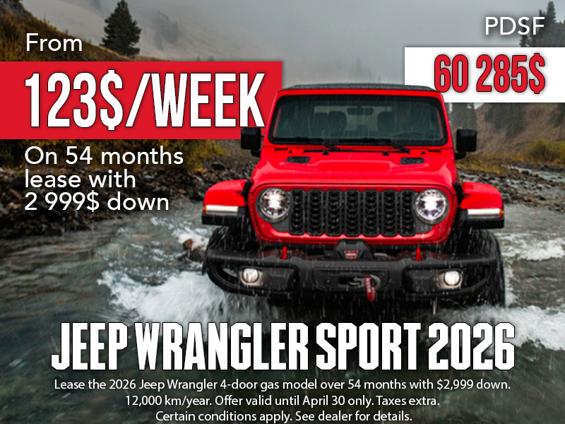 You Dream of the Jeep Wrangler Sport 2026? It's Now or Never!