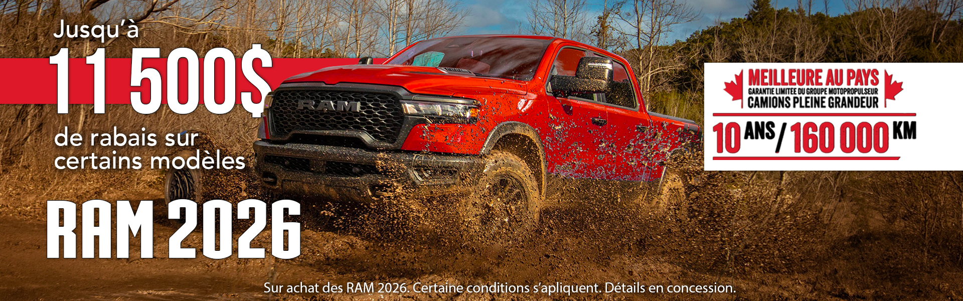Ram 2026 : La meilleure garantie sur le marché!