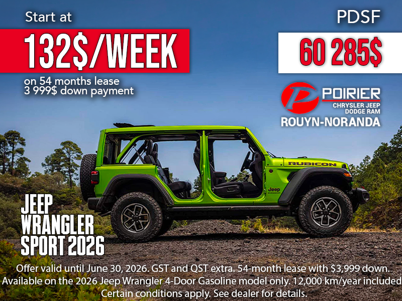 The Jeep Wrangler Sport 2026 is ready for summer. Are you?
