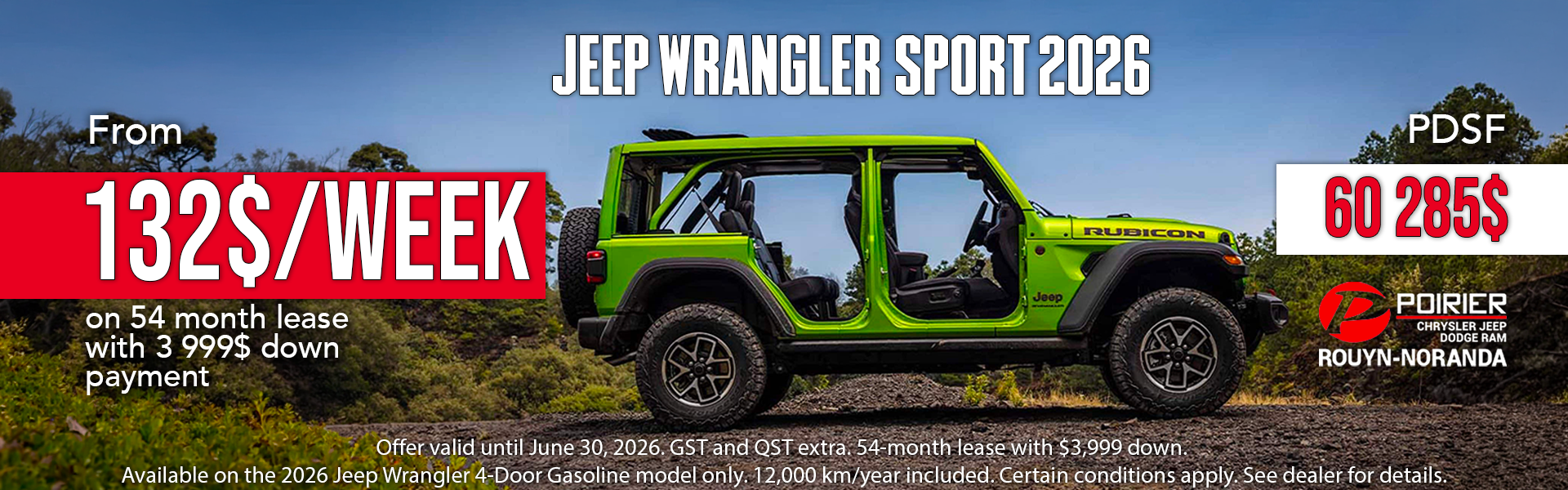 The Jeep Wrangler Sport 2026 is ready for summer. Are you?