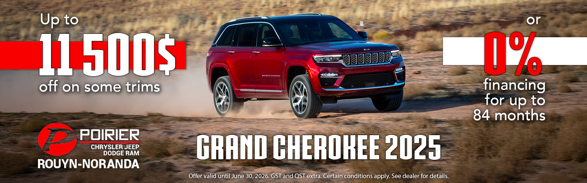 Luxury and adventure at a reduced price: the last 2025 Grand Cherokee in stock!