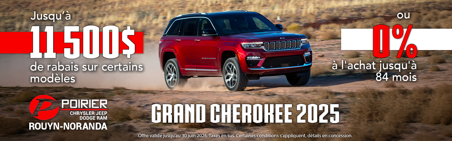 Le luxe et l'aventure à prix réduit : dernier Grand Cherokee 2025 en inventaire!