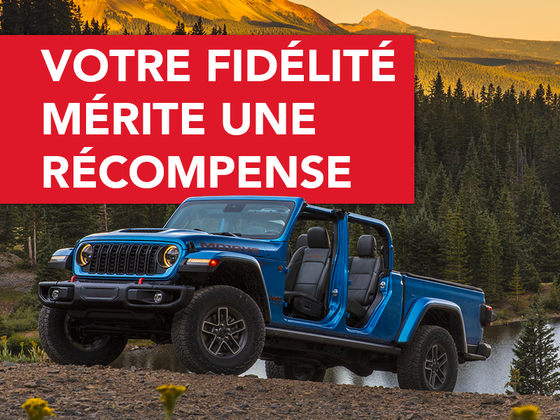 Votre Fidélité Mérite une Récompense