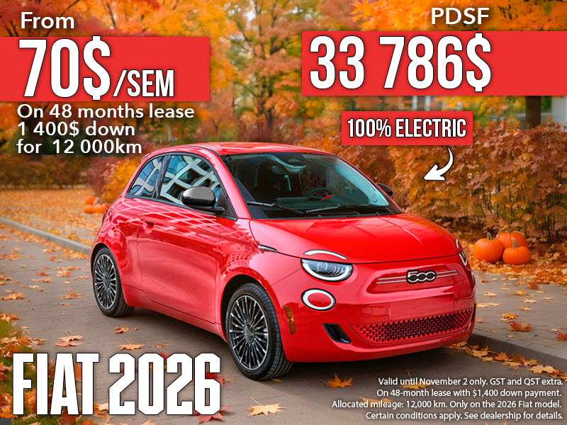 Fiat 500 2026 : economic, practical, stylish