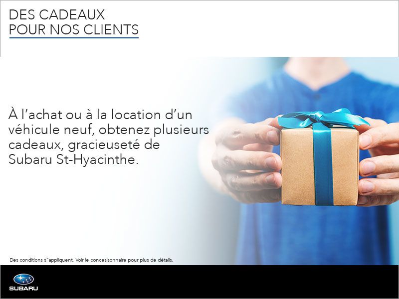 Des cadeaux pour nos clients
