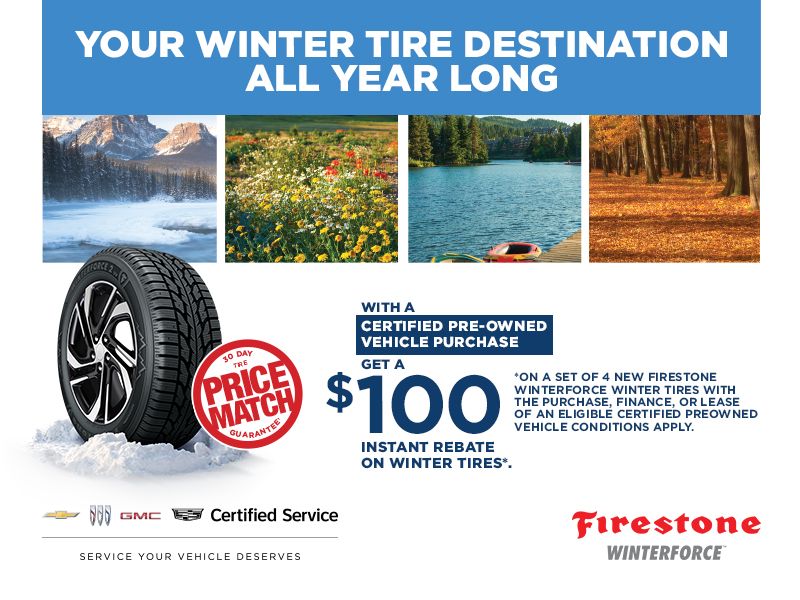 Year-Long Tire Rebates of $100