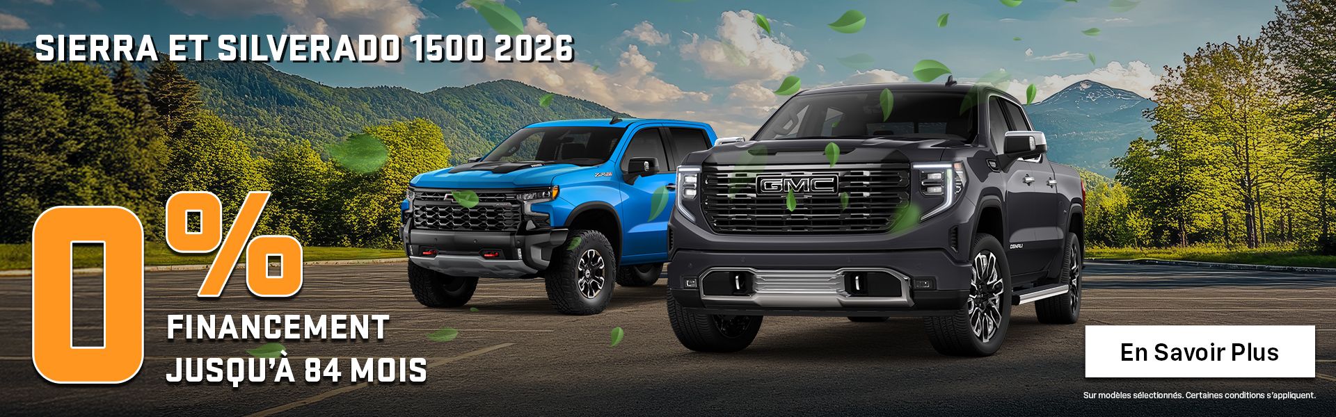 GMC Sierra et Chevrolet Silverado 1500 2026