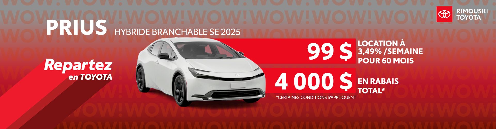 Prius Hybride Branchable SE 2025