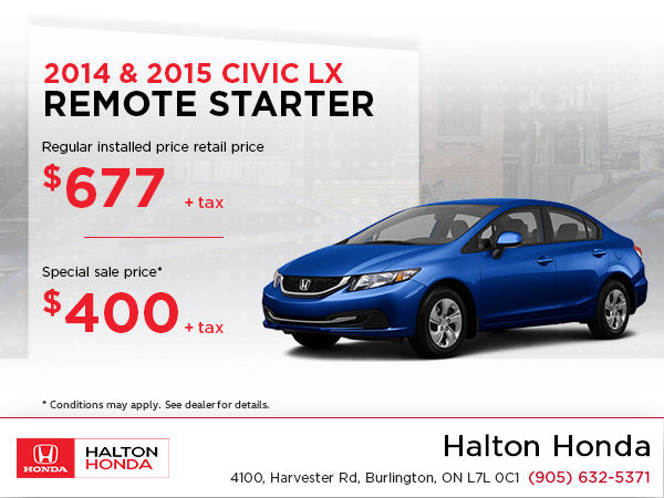 2015 honda civic remote start